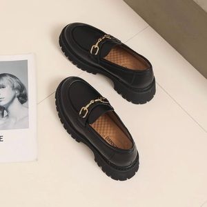 Platform Loafers for Women Chunky Heel